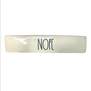 NEW Rae Dunn Desk Sign Office Paperweight “NOPE"